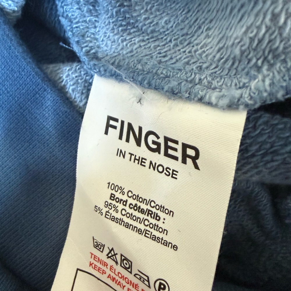 Finger In The Nose Indigo Sweatshirt - Picture 5 of 5